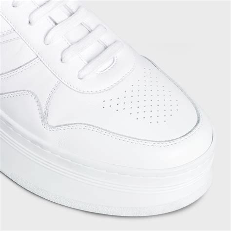 celine pull on sneaker white|Celine Mid Block Sneaker Optic White (Womens) .